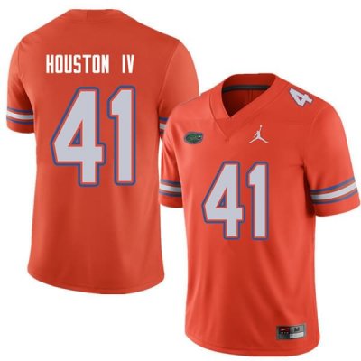 Men's Florida Gators #41 James Houston IV NCAA Jordan Brand Orange Authentic Stitched College Football Jersey GTQ0462SH